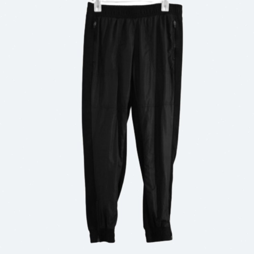 COPY - Fabletics Black Athletic Jogger Pants with Zippered Pockets and Elastic …